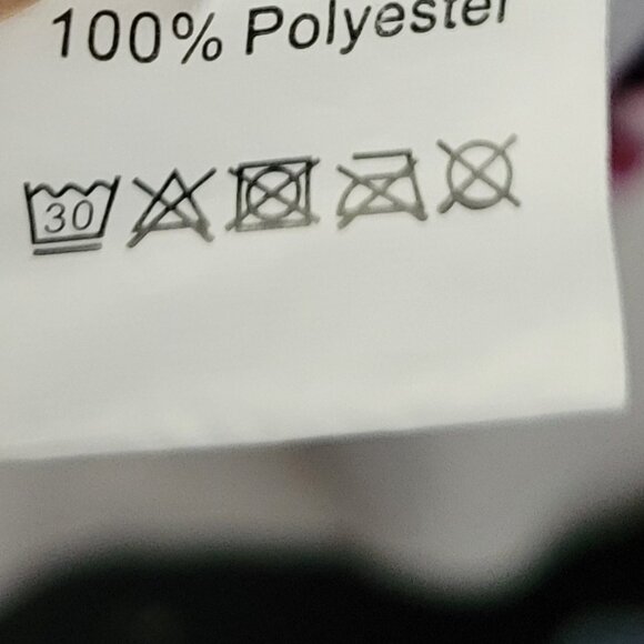 Button down blouse XL long sleeves colorful plaid Women's Polyester Ombre - Picture 8 of 10